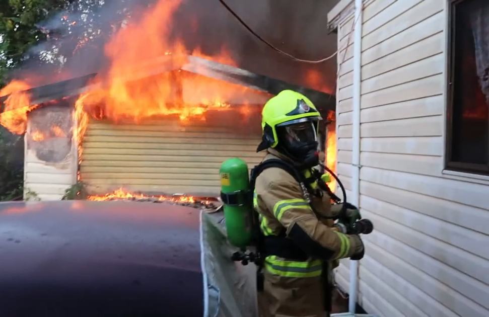 An image relating to the news item Discarded cigarette identified as the cause of a major garage fire - VIDEO