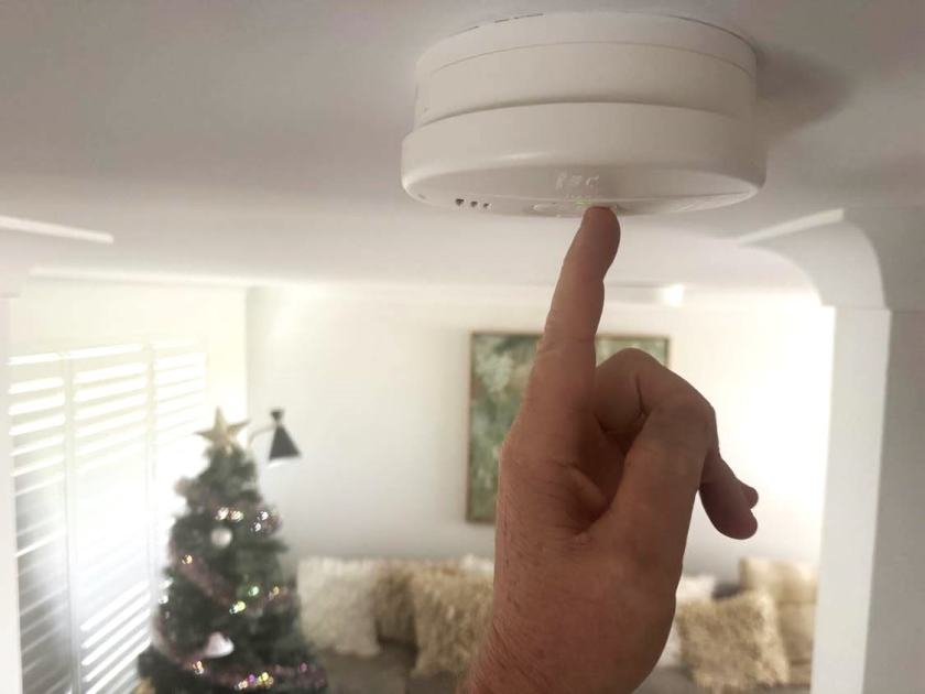 An image relating to the news item Firefighters conduct home safety blitz, focusing on festive fire risks