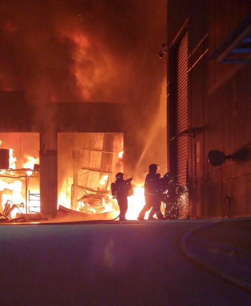 An image relating to the news item Fire and Rescue NSW investigators examine cause of factory fire - VIDEO