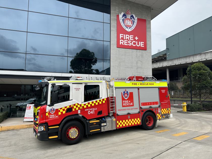 An image relating to the news item $950,000 State-of-the-art fire truck to protect Sydney’s west - VIDEO