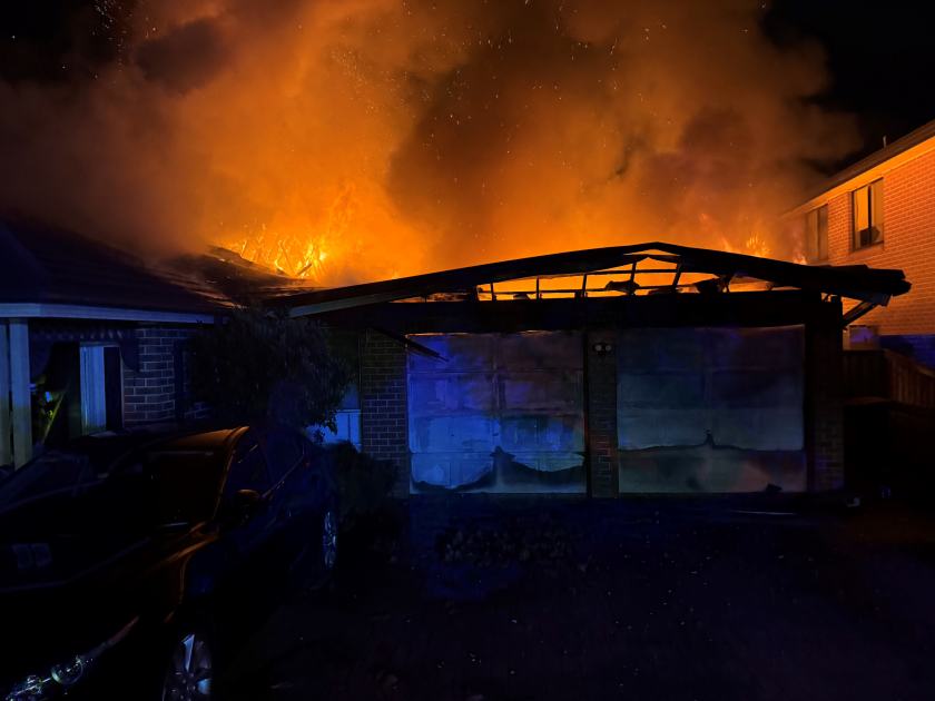 An image relating to the news item Family of four escapes house fire 