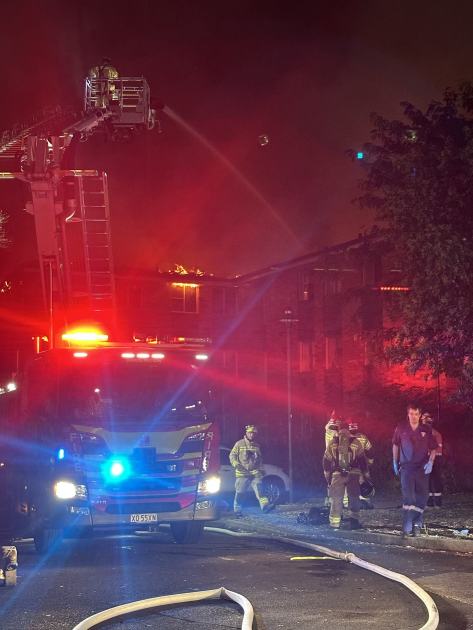 An image relating to the news item Unit complex damaged by blaze