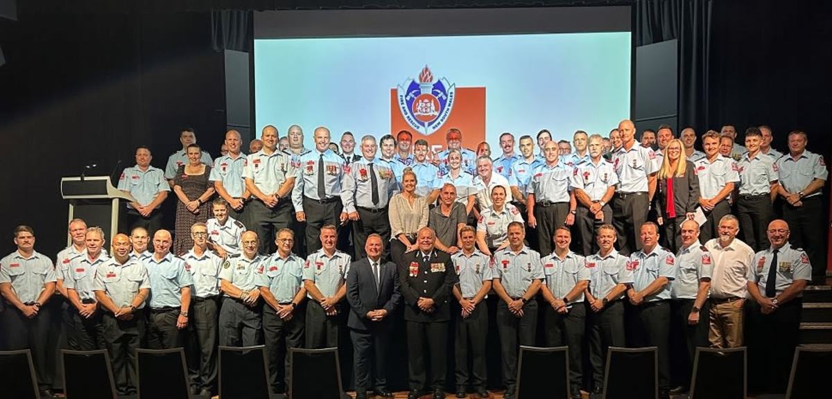 An image relating to the news item Central Coast Firefighters honoured for dedicated and brave service - VIDEO