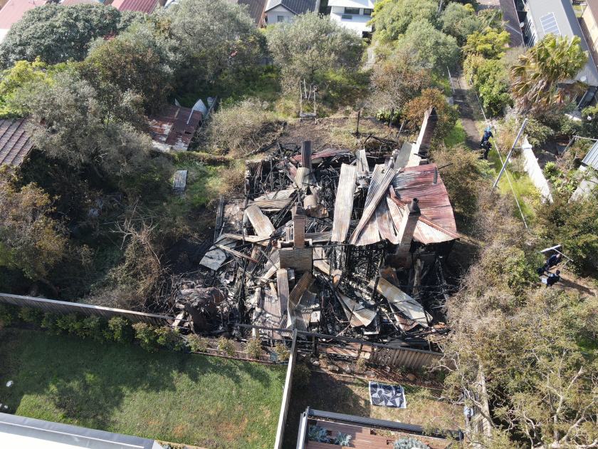 An image relating to the news item Fire and Rescue NSW helps investigate cause of fire in abandoned house - VIDEO