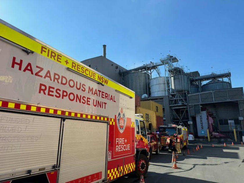 An image relating to the news item Fire contained but operations continue at animal feed manufacturing facility