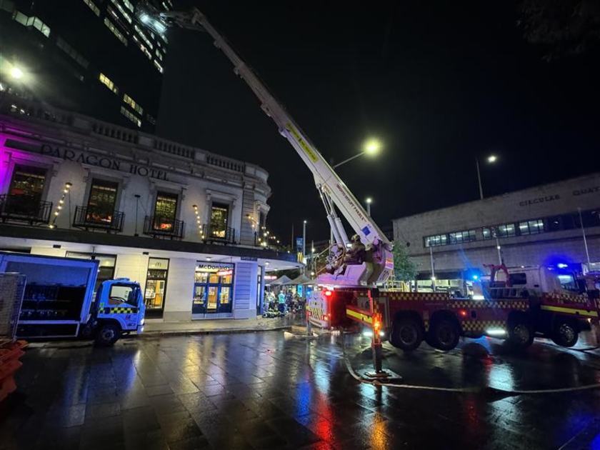 An image relating to the news item Overnight fire in food court causes significant damage