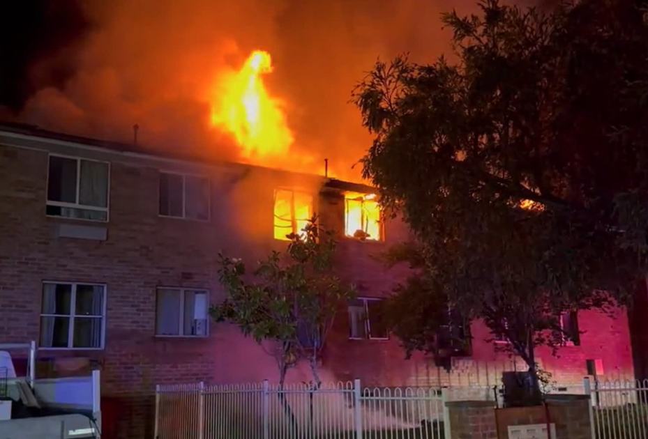 An image relating to the news item 15 people evacuated as fire engulfs unit complex