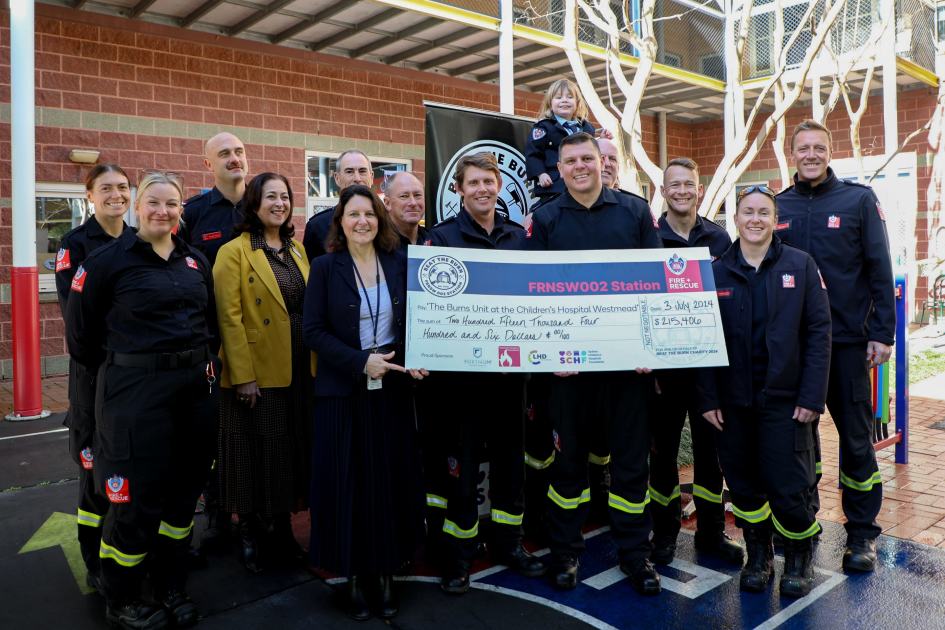 An image relating to the news item Firefighters raise over $200,000 for kids suffering serious burns