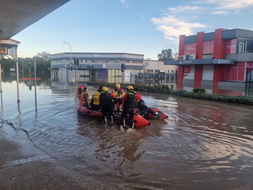 An image relating to the news item Fire and Rescue NSW continues to support SES operations in the northern flood zones