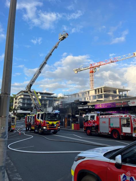 An image relating to the news item Fire destroys two-storey building