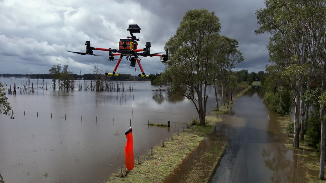 An image relating to the news item Drone delivers medicine to isolated community in Northern NSW