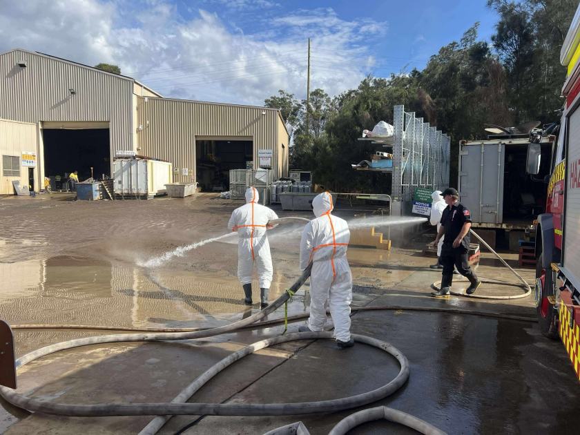 An image relating to the news item Fire and Rescue NSW flood crews play crucial role in guaranteeing weekly food and medicine supplies for Lord Howe Island