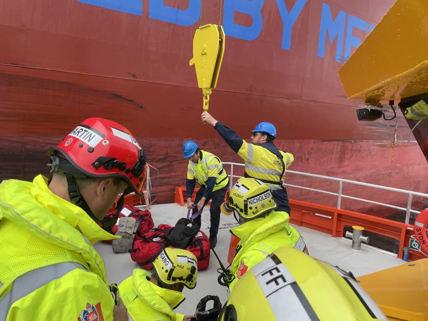 An image relating to the news item Fire and Rescue ‘HAZMAT’ crews complete dangerous substance exercise on bulk tanker