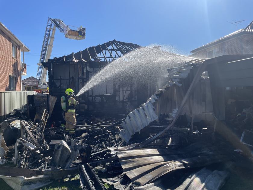 An image relating to the news item Home extensively damaged by fire