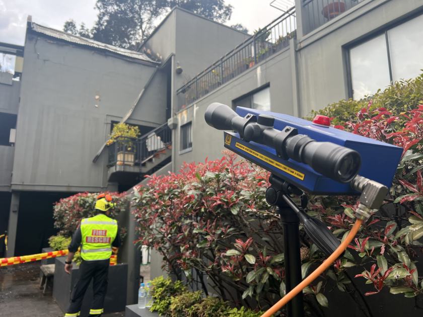 An image relating to the news item Body located as Fire and Rescue NSW crews contain fire in multi-storey building 