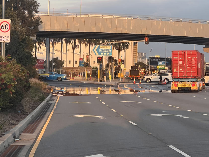 An image relating to the news item Major spill of combustible liquid impacts morning commute near Sydney Airport - VIDEO