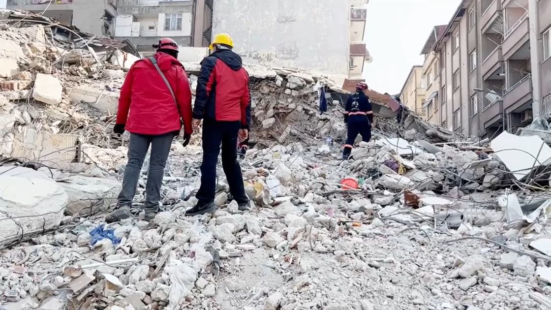 An image relating to the news item Fire and Rescue NSW firefighters get first-hand look at Türkiye earthquake devastation - VIDEO