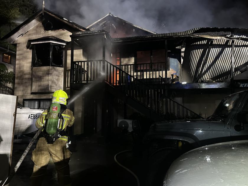 An image relating to the news item Home destroyed by fire