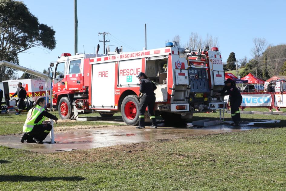 An image relating to the news item All-female FRNSW firefighting team set to compete at the State Firefighting Championships