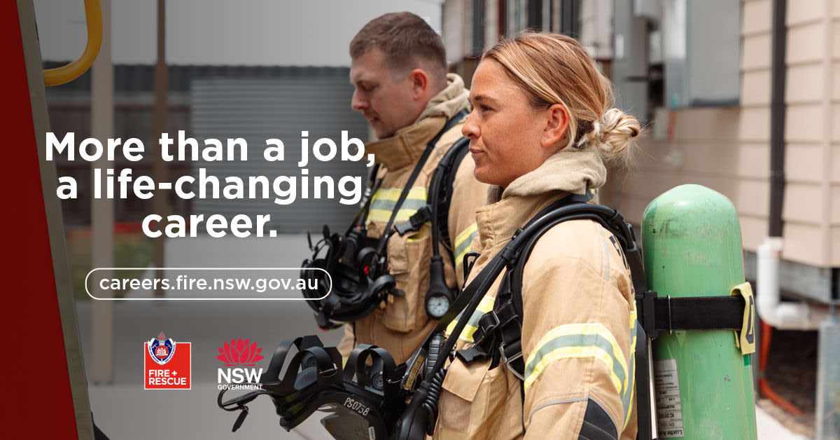 An image relating to the news item Fire up your career as a full-time Firefighter with Fire and Rescue NSW