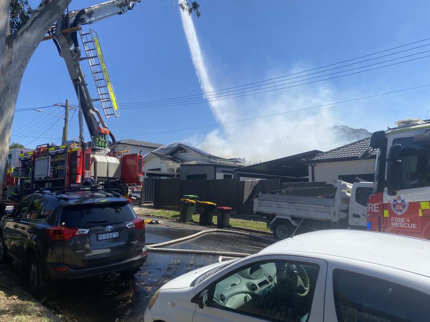 An image relating to the news item House destroyed, school evacuated during fire - VIDEO