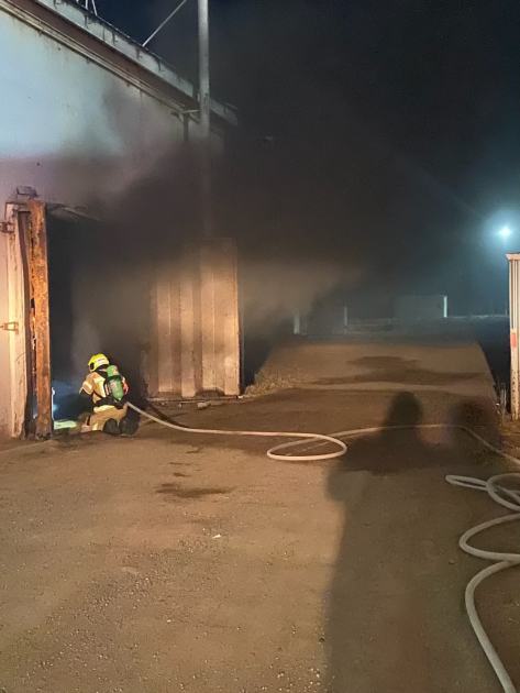 An image relating to the news item Fire and Rescue NSW firefighters extinguish blaze in grain silo