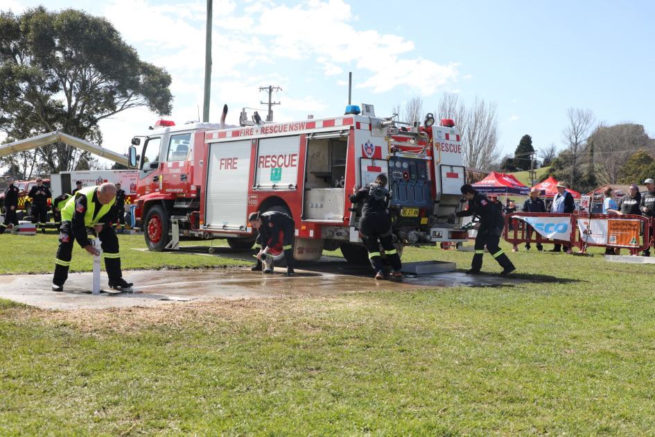 An image relating to the news item Southern Highlands FRNSW firefighters set to compete at the State Firefighting Championships in Wagga Wagga