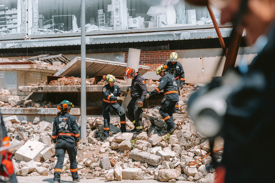 An image relating to the news item Fire and Rescue NSW passes rigorous ‘search and rescue’ testing to continue aiding UN during disasters