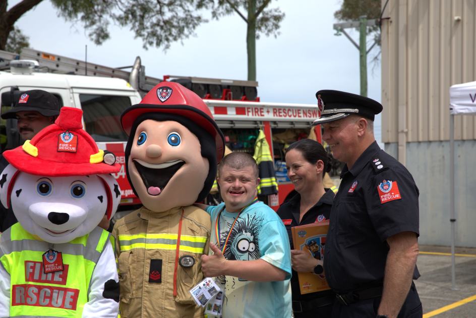 An image relating to the news item Firefighters provide vital fire safety advice for International Day of People with Disability 
