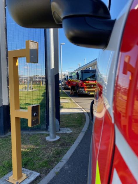 An image relating to the news item Fire and Rescue NSW crews extinguish detention centre fire