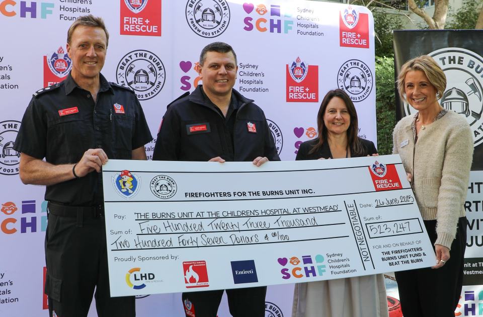An image relating to the news item - Firefighters raise half a million dollars for kids with burn injuries