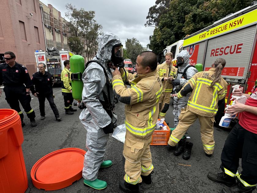 An image relating to the news item Three people transported to hospital following chemical reaction