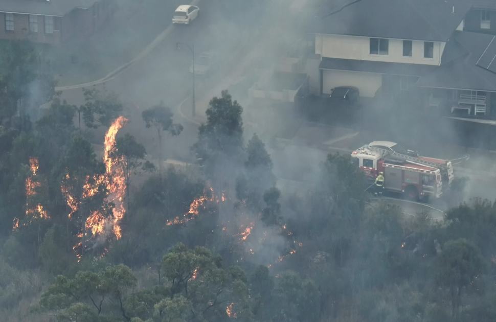 An image relating to the news item Firefighters carry out hazard reduction burn to protect homes - VIDEO