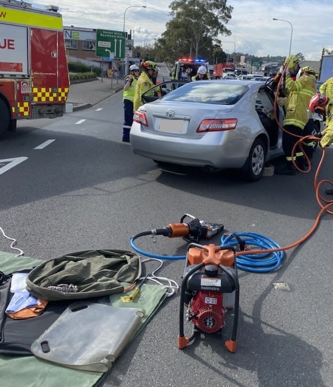 Car Crash Seven Hills Fire and Rescue NSW