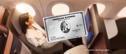 Rekord-Bonus: American Express Business Platinum Card mit 200.000 Membership Rewards Punkten (= bis zu 160.000 Airline-Meilen)