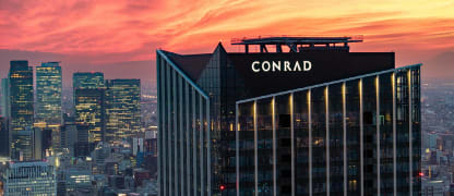 Neues Conrad-Hotel eröffnet hoch über der Skyline von Nagoya