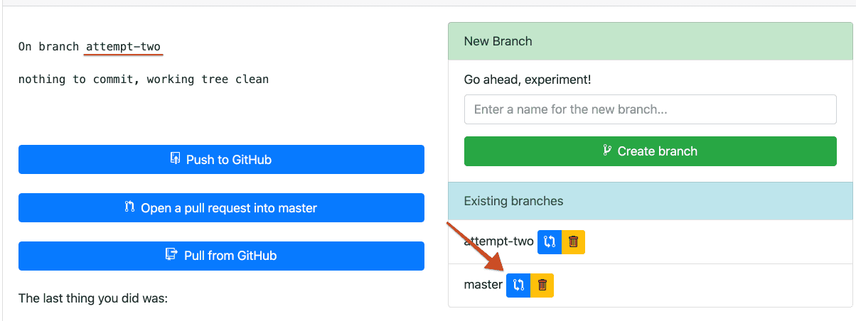 terminal git switch branch