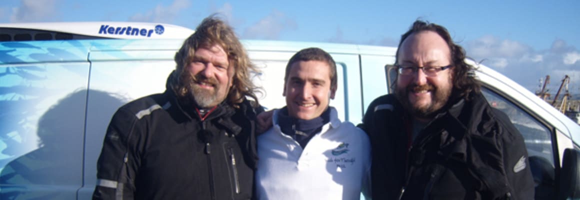 Paul Trudgian with The Hairy Bikers