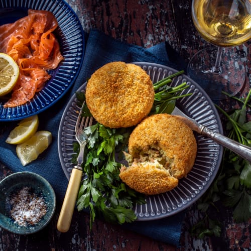 smoked salmon fishcake