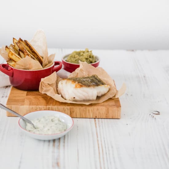 Cod, Chips & Mushy Peas