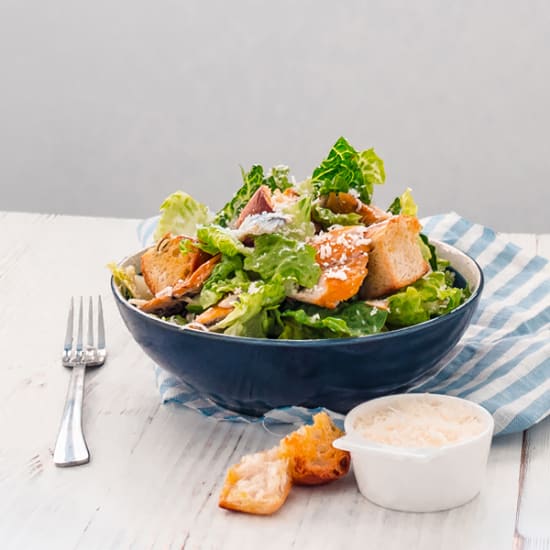 Smoked Mackerel Caesar Salad