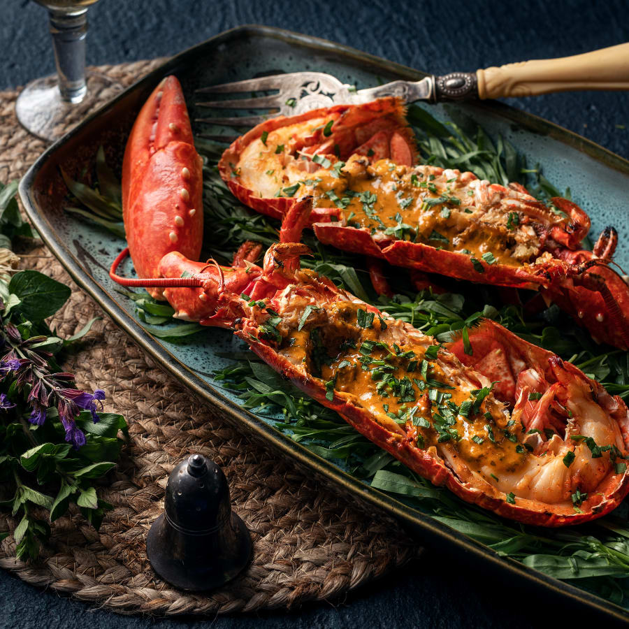 prepared lobster