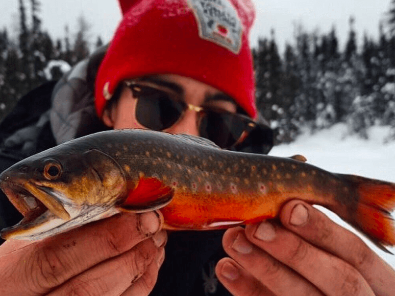 I fish under ice
