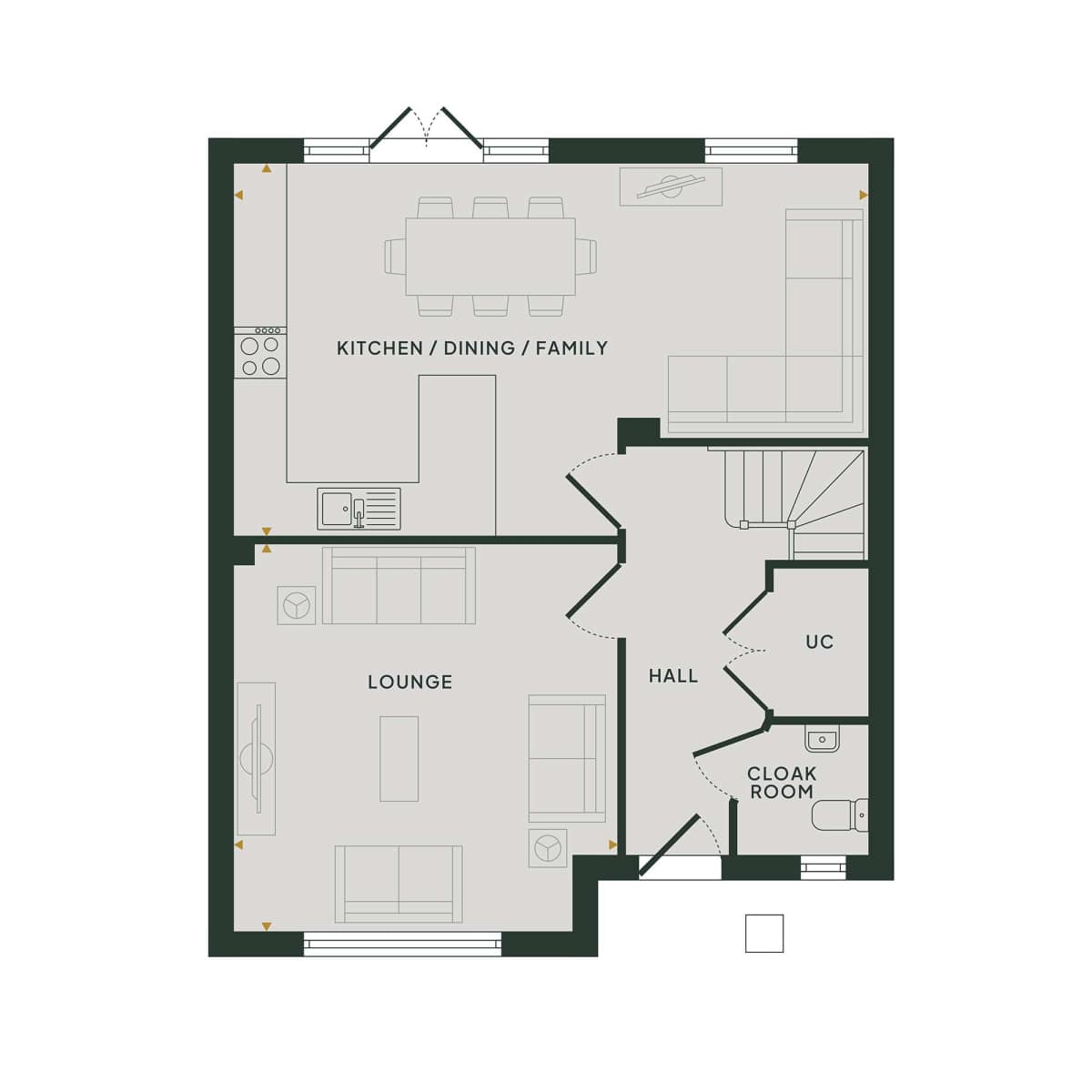 Bourne ground floor