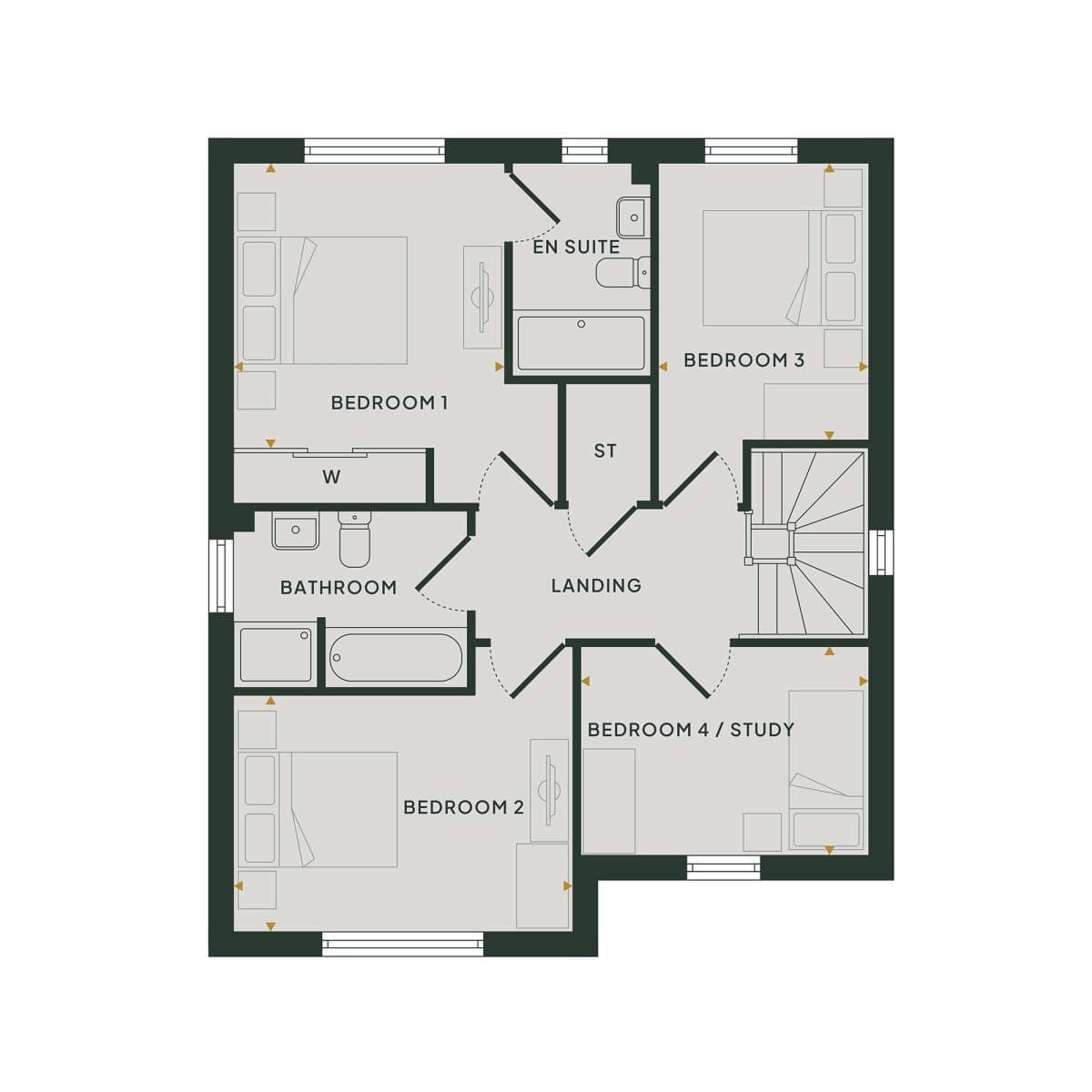 Bourne first floor