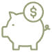 Piggy bank icon