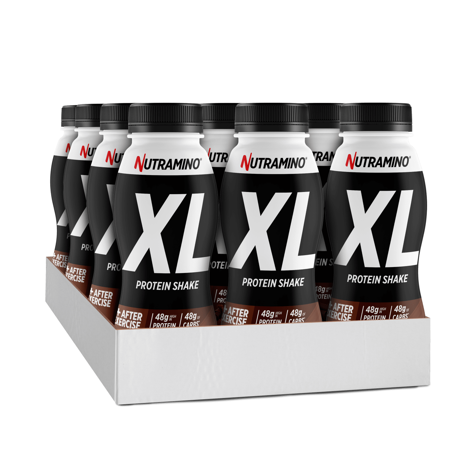 Nutramino XL Shake, 475ml x 12stk, Chocolate