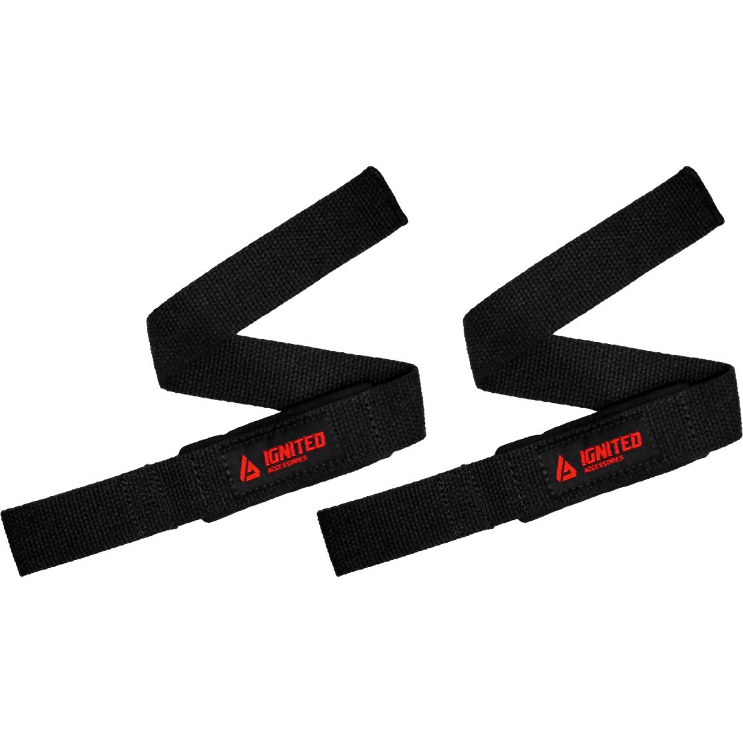 IA Classic Padded Lifting Straps, Black