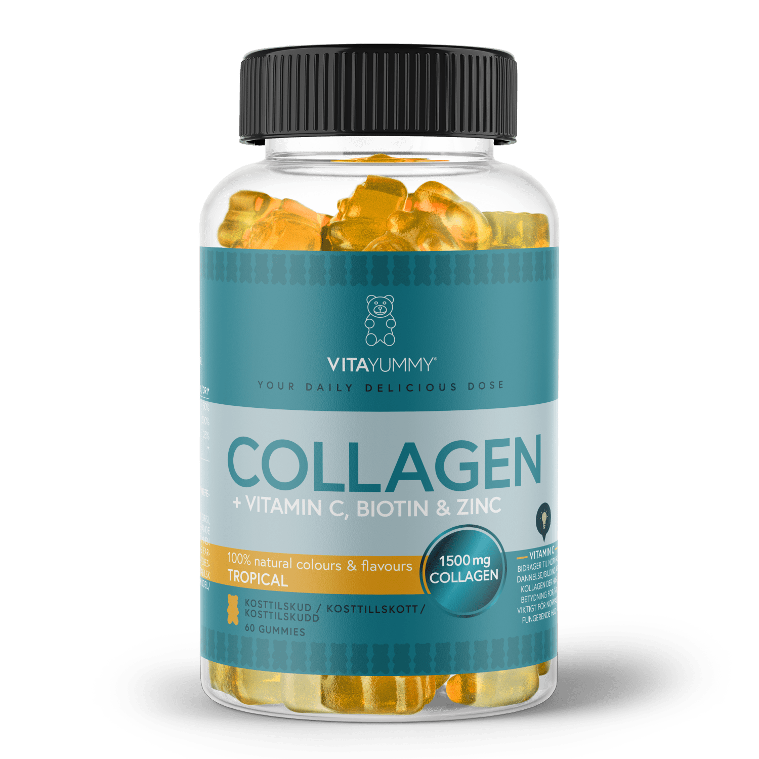 VitaYummy, Collagen, 60stk, Tropical (Not Vegan)