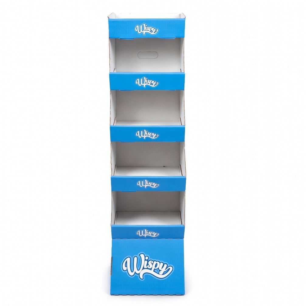 Display, Wispy Bars, blå